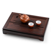 觀山月竹茶盤栗色